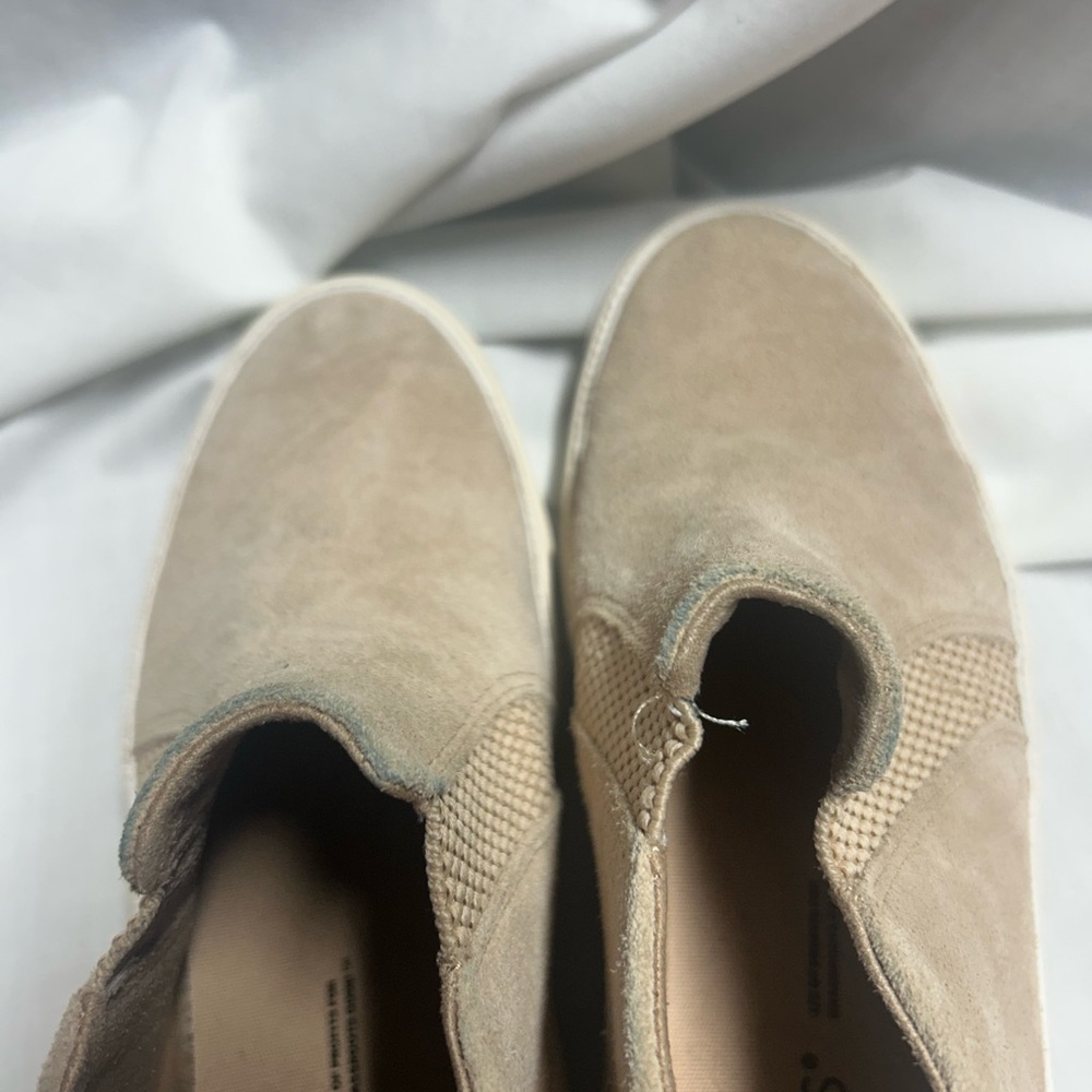 Toms Womens Bryce Beige Suede Slip On Shooties Shoes 6 - Picture 10 of 12